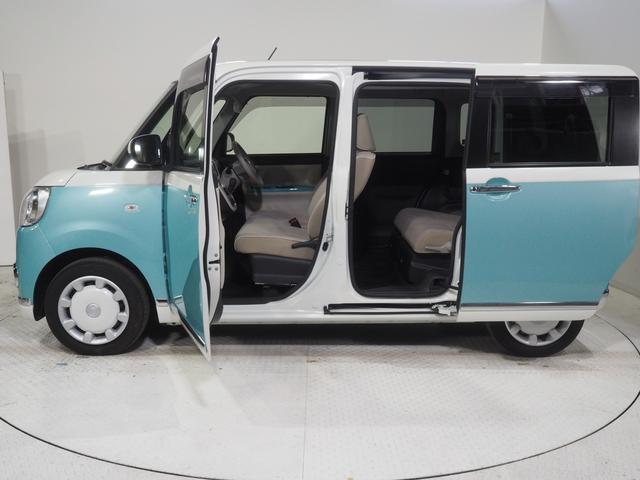 ムーヴキャンバスＧメイクアップＶＳ　ＳＡIII４ＷＤ　両側パワースライドドア　夏冬タイヤ　ダイハツ純正ナビ　パノラマモニター　ナビ連動ドライブレコーダー　リモコンエンジンスターター　ＥＴＣ車載器　運転席シートヒーター　オートエアコン（北海道）の中古車