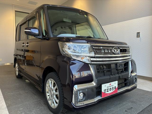 タントカスタムＲＳ　トップエディションＳＡII　４ＷＤワンオーナー・４ＷＤ・９．１万Ｋ・ナビ・バックカメラ・ドライブレコーダー・ＥＴＣ・ステアリングスイッチ・オートエアコン・オーバーヘッドコンソール・ドアバイザー・両側電動スライドドア・スマートアシスト（北海道）の中古車