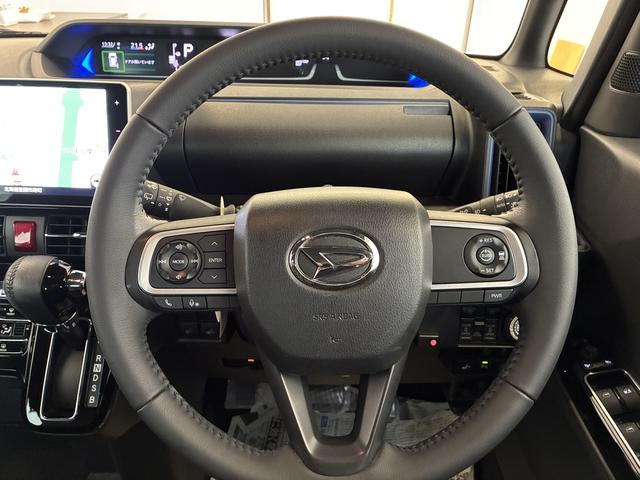 タントカスタムＲＳ　４ＷＤワンオーナー・４ＷＤ・７．２万Ｋ・ナビ・バックカメラ・ステアリングスイッチ・オートエアコン・シートヒーター・ＥＴＣ・ドライブレコーダー・シートバックテーブル・両側電動スライドドア・スタッドレスタイヤ（北海道）の中古車