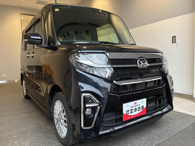 タントカスタムＲＳ　４ＷＤワンオーナー・４ＷＤ・７．２万Ｋ・ナビ・バックカメラ・ステアリングスイッチ・オートエアコン・シートヒーター・ＥＴＣ・ドライブレコーダー・シートバックテーブル・両側電動スライドドア・スタッドレスタイヤ（北海道）の中古車