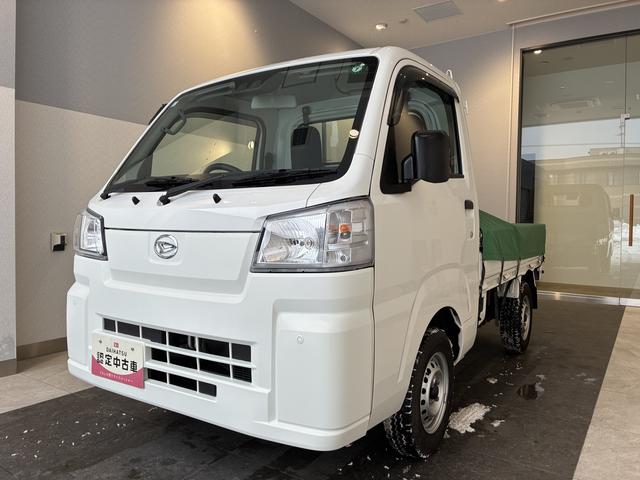 ハイゼットトラックスタンダード　４ＷＤ電子制御式４ＷＤ・１．２万Ｋ・ＡＭ／ＦＭラジオ・マニュアルエアコン・横滑り防止・アイドリングストップ・ヘッドライトコントロール・衝突回避支援システム・コーナーセンサー・平シート・スマートアシスト搭載車（北海道）の中古車