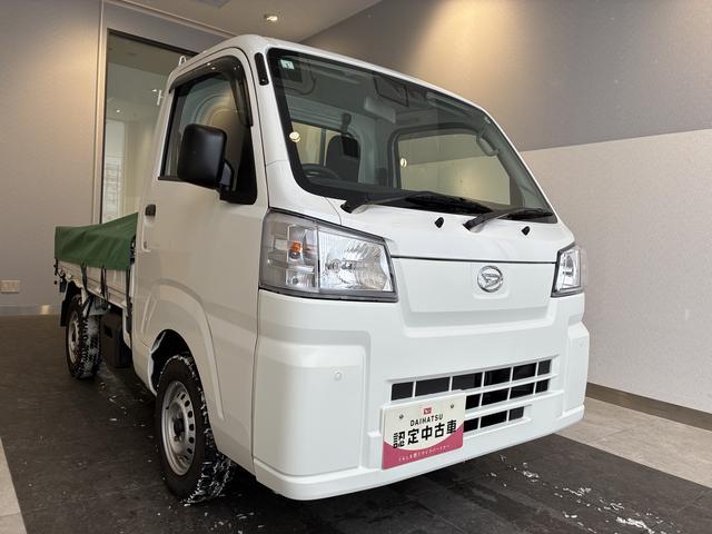 ハイゼットトラックスタンダード　４ＷＤ電子制御式４ＷＤ・１．２万Ｋ・ＡＭ／ＦＭラジオ・マニュアルエアコン・横滑り防止・アイドリングストップ・ヘッドライトコントロール・衝突回避支援システム・コーナーセンサー・平シート・スマートアシスト搭載車（北海道）の中古車