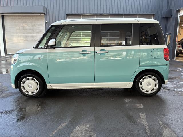 ムーヴキャンバスXリミテッドメイクアップ SAII 4WDワンオーナー・4WD・5.8万K・ナビ・パノラマモニター・ETC・ステアリングスイッチ・オートエアコン・両側電動スライドドア・置きラクボックス・シートアンダートレイ・電子カードキー・スマートアシスト(北海道)の中古車