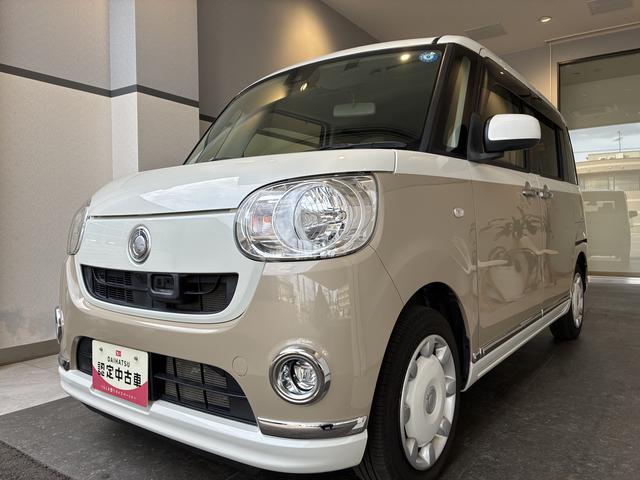 ムーヴキャンバスXリミテッドメイクアップ SAII 4WDワンオーナー・4WD・5.7万K・CDチューナー・オートエアコン・シートアンダートレイ・置きラクボックス・両側電動スライドドア・オートライト・電子カードキー・スタッドレスタイヤ・スマートアシスト搭載車(北海道)の中古車