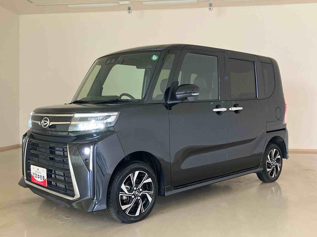 タントカスタムＸ４ＷＤ　電動スライドドア　アルミホイール　シートヒーター　アイドリングストップ　オートマチックハイビーム　オートライト　衝突防止システム　ＬＥＤヘッドランプ　レーンアシスト　クリアランスソナー　記録簿（北海道）の中古車