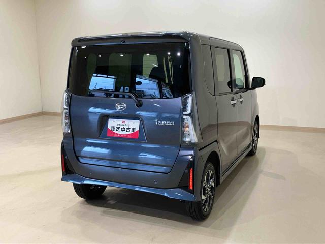 タントカスタムＸ４ＷＤ　両側電動スライドドア　シートヒーター　アイドリングストップ　オートマチックハイビーム　オートライト　衝突防止システム　ＬＥＤヘッドランプ　レーンアシスト　スマートキー　記録簿　ワンオーナー（北海道）の中古車