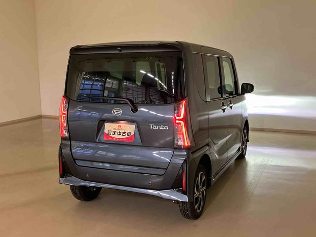 タントカスタムＸ４ＷＤ　両側電動スライドドア　シートヒーター　アイドリングストップ　オートマチックハイビーム　オートライト　衝突防止システム　ＬＥＤヘッドランプ　レーンアシスト　スマートキー　記録簿　ワンオーナー（北海道）の中古車