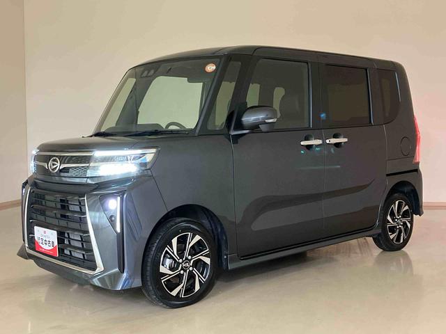 タントカスタムＸ４ＷＤ　両側電動スライドドア　シートヒーター　アイドリングストップ　オートマチックハイビーム　オートライト　衝突防止システム　ＬＥＤヘッドランプ　レーンアシスト　スマートキー　記録簿　ワンオーナー（北海道）の中古車