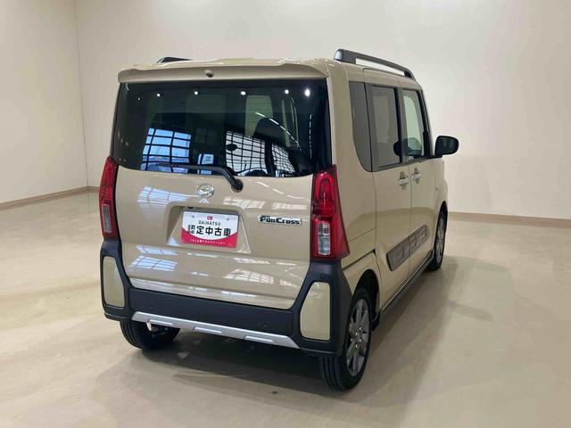 タントファンクロスターボ４ＷＤ　両側電動スライドドア　シートヒーター　ターボ　アイドリングストップ　オートマチックハイビーム　オートライト　衝突防止システム　ＬＥＤヘッドランプ　レーンアシスト　スマートキー　記録簿　エアコン（北海道）の中古車