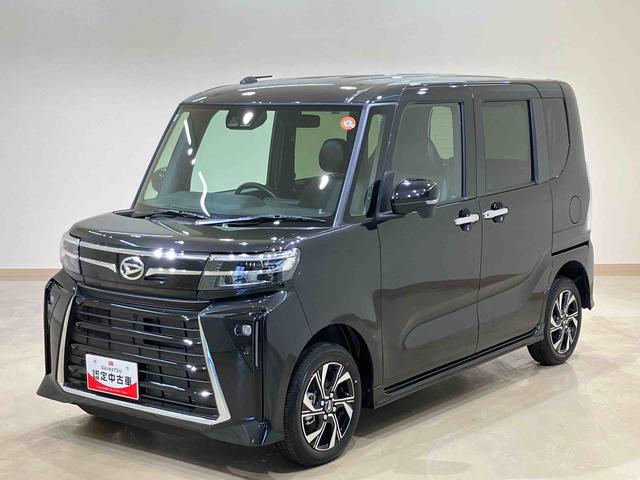 タントカスタムＸ４ＷＤ　両側電動スライドドア　アルミホイール　シートヒーター　アイドリングストップ　オートマチックハイビーム　オートライト　衝突防止システム　ＬＥＤヘッドランプ　レーンアシスト　スマートキー　記録簿（北海道）の中古車