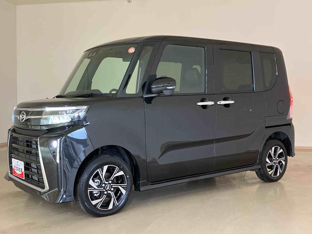 タントカスタムＸ４ＷＤ　両側電動スライドドア　アルミホイール　シートヒーター　アイドリングストップ　オートマチックハイビーム　オートライト　衝突防止システム　ＬＥＤヘッドランプ　レーンアシスト　スマートキー　記録簿（北海道）の中古車