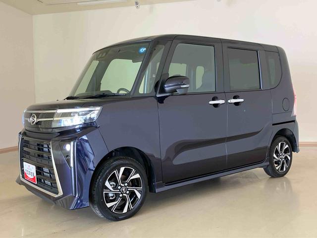 タントカスタムＸ４ＷＤ　両側電動スライドドア　シートヒーター　アイドリングストップ　オートマチックハイビーム　オートライト　衝突防止システム　ＬＥＤヘッドランプ　レーンアシスト　スマートキー　衝突安全ボディ　記録簿（北海道）の中古車