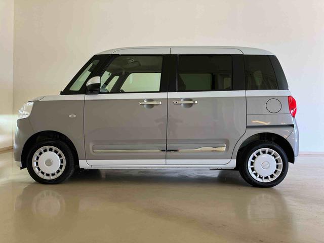 ムーヴキャンバスストライプスG4WD 両側電動スライドドア シートヒーター アイドリングストップ オートマチックハイビーム オートライト 衝突防止システム LEDヘッドランプ レーンアシスト スマートキー 衝突安全ボディ 記録簿(北海道)の中古車