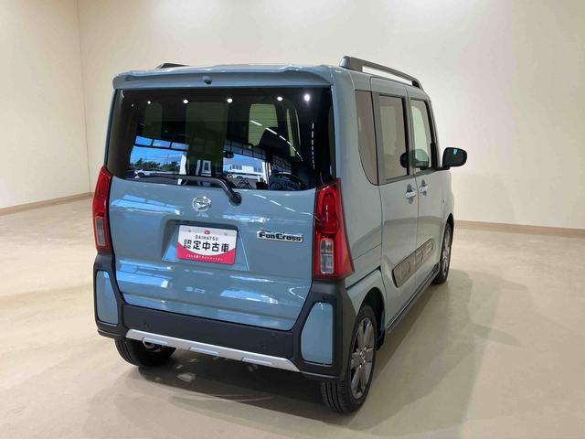 タントファンクロスターボリミテッド4WD ETC 両側電動スライドドア シートヒーター ターボ アイドリングストップ アダプティブクルーズコントロール オートマチックハイビーム オートライト 衝突防止システム LEDヘッドランプ(北海道)の中古車