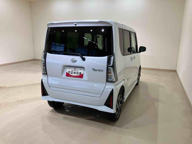 タントカスタムX4WD 両側電動スライドドア シートヒーター アイドリングストップ オートマチックハイビーム オートライト 衝突防止システム LEDヘッドランプ レーンアシスト スマートキー 衝突安全ボディ 記録簿(北海道)の中古車