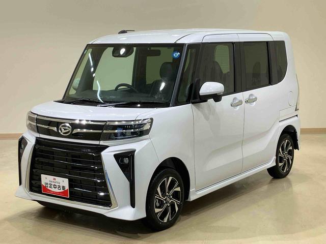 タントカスタムX4WD 両側電動スライドドア シートヒーター アイドリングストップ オートマチックハイビーム オートライト 衝突防止システム LEDヘッドランプ レーンアシスト スマートキー 衝突安全ボディ 記録簿(北海道)の中古車
