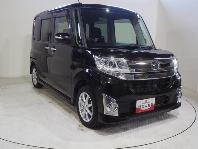 タントカスタムＸ４ＷＤ　夏冬タイヤ　両側スライドドア左電動　カーナビ　リモコンエンジンスターター　キーフリーシステム　オートエアコン　ＬＥＤヘッドライト　オートライト　アルミホイール　アイドリングストップ（北海道）の中古車