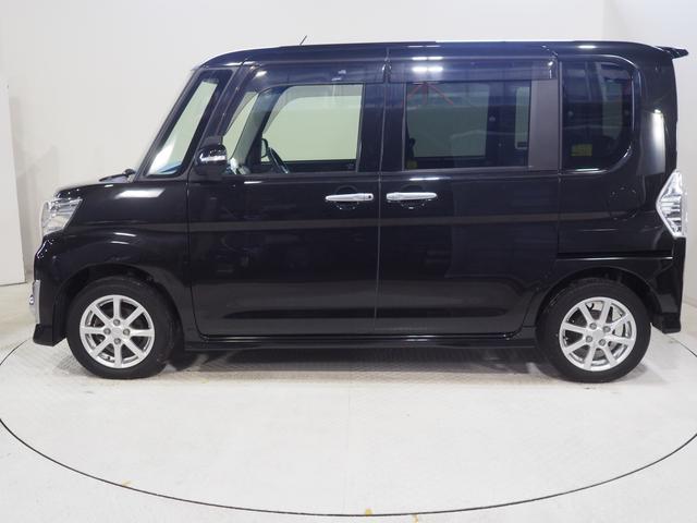 タントカスタムＸ４ＷＤ　夏冬タイヤ　両側スライドドア左電動　カーナビ　リモコンエンジンスターター　キーフリーシステム　オートエアコン　ＬＥＤヘッドライト　オートライト　アルミホイール　アイドリングストップ（北海道）の中古車