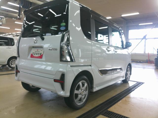 タントカスタムＲＳ４ＷＤ　スマートアシスト　両側パワースライドドア　ＬＥＤヘッドライト　オートライト　オートエアコン　ダイハツ純正ナビ　パノラマモニター　運転席助手席シートヒーター　アイドリングストップ（北海道）の中古車