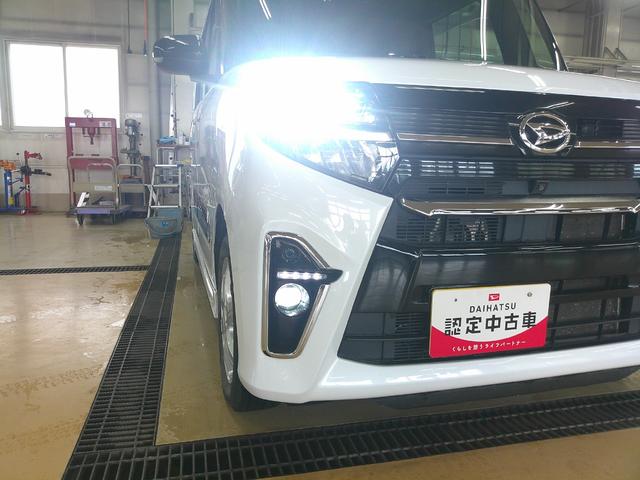タントカスタムＲＳ４ＷＤ　スマートアシスト　両側パワースライドドア　ＬＥＤヘッドライト　オートライト　オートエアコン　ダイハツ純正ナビ　パノラマモニター　運転席助手席シートヒーター　アイドリングストップ（北海道）の中古車