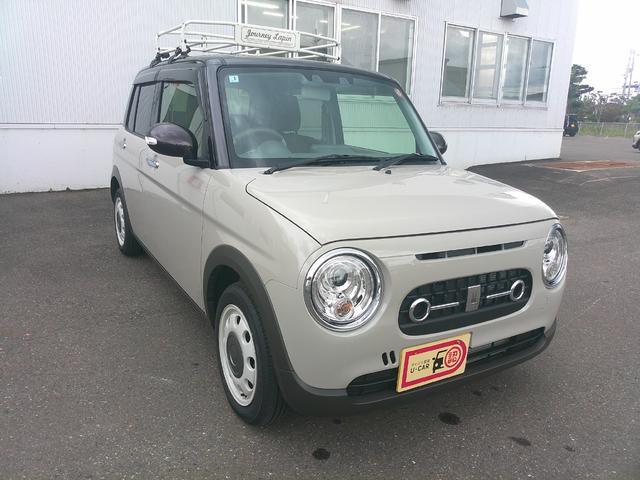アルトラパンＬＣＸ４ＷＤ　純正ディスプレイオーディオ　キーフリーシステム　ルーフキャリア　運転席助手席シートヒーター　リモコンエンジンスターター　前後コーナーセンサー　アイドリングストップ（北海道）の中古車