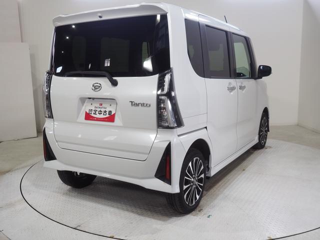 タントカスタムＲＳ４ＷＤ　ターボ　両側パワースライドドア　ＬＥＤヘッドライト　オートライト　オートエアコン　オーディオレス　デジタルメーター　電動パーキングブレーキ　シートヒーター　アイドリングストップ（北海道）の中古車