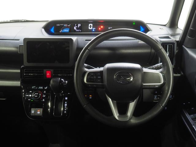 タントカスタムＲＳ４ＷＤ　ターボ　両側パワースライドドア　ＬＥＤヘッドライト　オートライト　オートエアコン　オーディオレス　デジタルメーター　電動パーキングブレーキ　シートヒーター　アイドリングストップ（北海道）の中古車