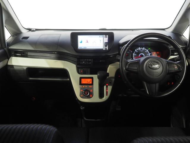 ムーヴＸ　ＳＡ４ＷＤ　スマートアシスト　ダイハツ純正ナビ　オートライト　オートエアコン　リモコンエンジンスターター　運転席シートヒーター　キーフリーシステム　電動格納ドアミラー　アイドリングストップ（北海道）の中古車