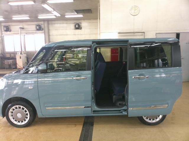 ムーヴキャンバスセオリーG4WD 両側パワースライドドア スマホ連携ディスプレイオーディオ ワイヤレス充電器qi(チー) リモコンエンジンスターター キーフリーシステム 運転席助手席シートヒーター 保温カップホルダー(北海道)の中古車