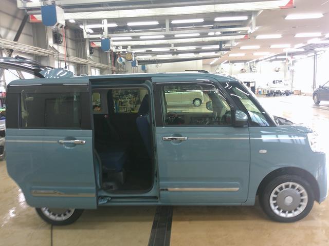 ムーヴキャンバスセオリーG4WD 両側パワースライドドア スマホ連携ディスプレイオーディオ ワイヤレス充電器qi(チー) リモコンエンジンスターター キーフリーシステム 運転席助手席シートヒーター 保温カップホルダー(北海道)の中古車