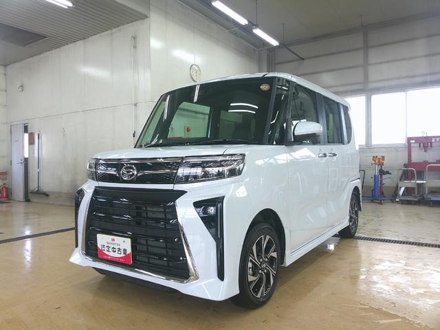 タントカスタムＸ４ＷＤ　両側パワースライドドア　オーディオレス　オートエアコン　ＬＥＤヘッドライト　オートライト　運転席助手席シートヒーター　前後コーナーセンサー　アイドリングストップ　アルミホイール（北海道）の中古車