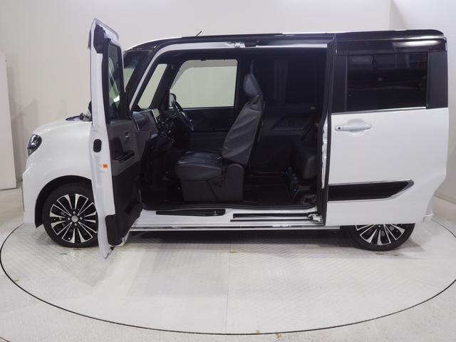 タントカスタムＲＳ４ＷＤ　ターボ　両側パワースライドドア　純正ナビ　パノラマモニター　ドライブレコーダー　クルーズコントロール　ＥＴＣ車載器　リモコンエンジンスターター後席テーブル　アイドリングストップ（北海道）の中古車