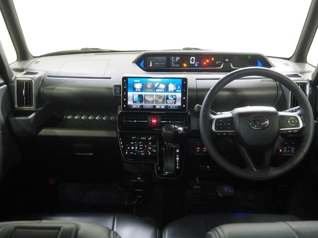 タントカスタムＲＳ４ＷＤ　ターボ　両側パワースライドドア　純正ナビ　パノラマモニター　ドライブレコーダー　クルーズコントロール　ＥＴＣ車載器　リモコンエンジンスターター後席テーブル　アイドリングストップ（北海道）の中古車