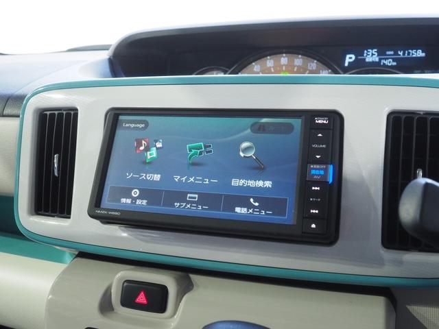 ムーヴキャンバスＧメイクアップリミテッド　ＳＡIII４ＷＤ　両側パワースライドドア　ダイハツ純正ナビ　パノラマモニター　ＬＥＤヘッドライト　キーフリーシステム　オートエアコン　オートライト　アイドリングストップ　ＶＳＣ（横滑り抑制機能）（北海道）の中古車