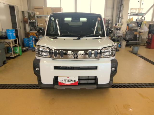 タフトＧターボ　ダーククロムベンチャー４ＷＤ　ガラスルーフ　ＬＥＤヘッドライト　オートエアコン　運転席助手席シートヒーター　電動パーキングブレーキ　前後コーナーセンサー　アイドリングストップ　ＶＳＣ（横滑り抑制機能）（北海道）の中古車