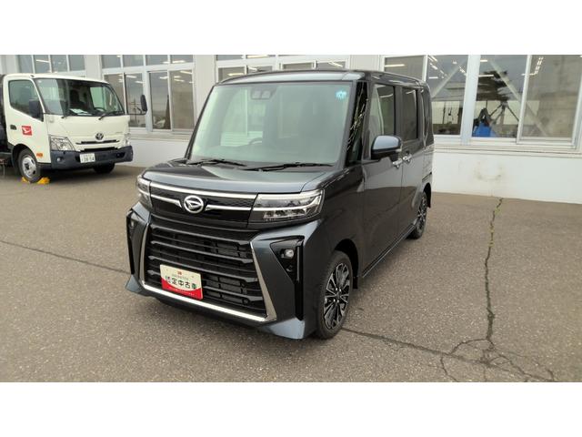 タントカスタムＲＳ４ＷＤ　両側パワースライドドア　ＬＥＤヘッドライト　オートライト　オートエアコン　オーディオレス　運転席助手席シートヒーター　前後コーナーセンサー　アイドリングストップ　キーフリーシステム（北海道）の中古車