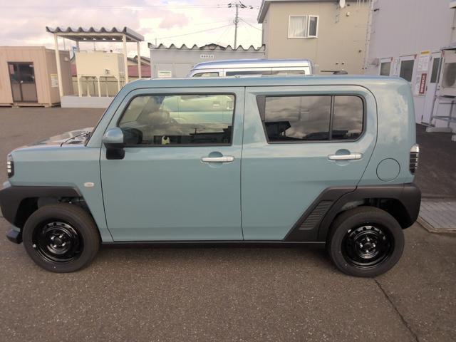 タフトX4WD ガラスルーフ LEDヘッドライト オートライト オートエアコン オーディオレス キーフリーシステム 電動パーキングブレーキ アイドリングストップ VSC(横滑り抑制機能)(北海道)の中古車