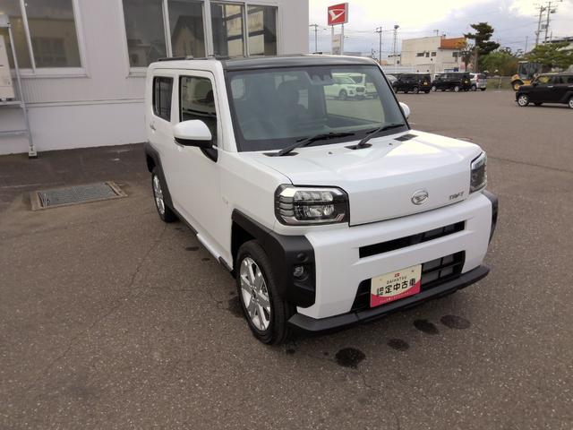 タフトG4WD ガラスルーフ LEDヘッドライト オートライト オートエアコン オーディオレス 運転席助手席シートヒーター 電動パーキングブレーキ アイドリングストップ VSC(横滑り抑制機能)(北海道)の中古車