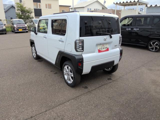 タフトG4WD ガラスルーフ LEDヘッドライト オートライト オートエアコン オーディオレス 運転席助手席シートヒーター 電動パーキングブレーキ アイドリングストップ VSC(横滑り抑制機能)(北海道)の中古車