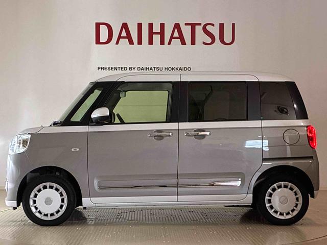 ムーヴキャンバスストライプスＧ４ＷＤ　オートマチックハイビーム　衝突防止システム　ＬＥＤヘッドランプ　レーンアシスト　スマートキー　記録簿　ワンオーナー　アイドリングストップ　エアバッグ　エアコン　パワステ（北海道）の中古車