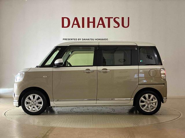 ムーヴキャンバスＧブラックインテリアリミテッド　ＳＡIII４ＷＤ　ＥＴＣ　アルミホイール　アイドリングストップ　オートマチックハイビーム　衝突防止システム　ＬＥＤヘッドランプ　レーンアシスト　スマートキー　記録簿　ワンオーナー　エアバッグ　エアコン　ＡＢＳ（北海道）の中古車