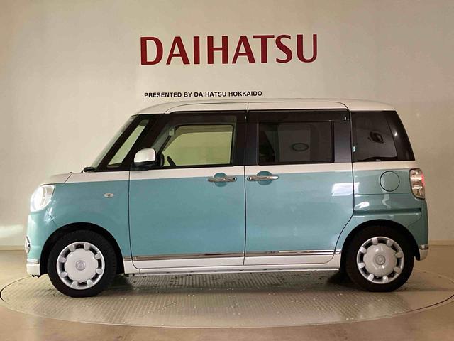 ムーヴキャンバスＧブラックインテリアリミテッド　ＳＡIII４ＷＤ　アイドリングストップ　オートマチックハイビーム　衝突防止システム　ＬＥＤヘッドランプ　レーンアシスト　スマートキー　記録簿　ワンオーナー　エアバッグ　エアコン　パワーステアリング　ＡＢＳ（北海道）の中古車