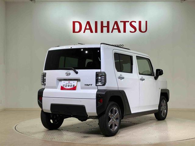タフトGターボ4WD アルミホイール シートヒーター ターボ アイドリングストップ オートマチックハイビーム 衝突防止システム LEDヘッドランプ レーンアシスト スマートキー 記録簿 ワンオーナー エアバッグ(北海道)の中古車