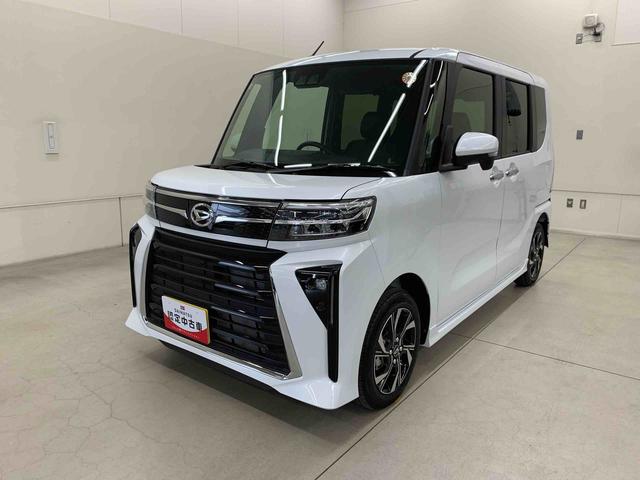 タントカスタムＸ　２ＷＤ両側電動スライドドア・ＬＥＤヘッドライト・パノラマモニター・シートヒーター・スマートアシスト・アイドリングストップ・プッシュボタンスタート・オートライト・オートマチックハイビーム・オートエアコン（群馬県）の中古車
