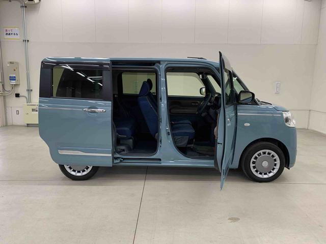 ムーヴキャンバスセオリーＧ　２ＷＤ両側電動スライドドア・ＬＥＤヘッドライト・ＣＤチューナー・シートヒーター・スマートアシスト・アイドリングストップ・プッシュボタンスタート・オートライト・オートマチックハイビーム・オートエアコン（群馬県）の中古車