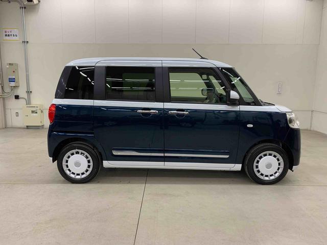 ムーヴキャンバスストライプスＧ　２ＷＤ両側電動スライドドア・ＬＥＤヘッドライト・オートライト・オートマチックハイビーム・プッシュスタートボタン・アイドリングストップ・シートヒーター・電動パーキングブレーキ・スマートアシスト（群馬県）の中古車