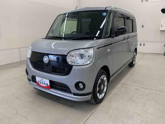 ムーヴキャンバスＧブラックアクセントＶＳ　ＳＡIII　２ＷＤ両側電動スライドドア・ナビ・ＥＴＣ・ＬＥＤヘッドライト・オートライト・オートマチックハイビーム・プッシュスタートボタン・アイドリングストップ・シートヒーター・スマートアシストＩＩＩ（群馬県）の中古車