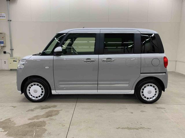 ムーヴキャンバスストライプスＧ　２ＷＤ両側電動スライドドア・ＬＥＤヘッドライト・バックカメラ・シートヒーター・スマートアシスト・アイドリングストップ・プッシュボタンスタート・オートライト・オートマチックハイビーム・オートエアコン（群馬県）の中古車