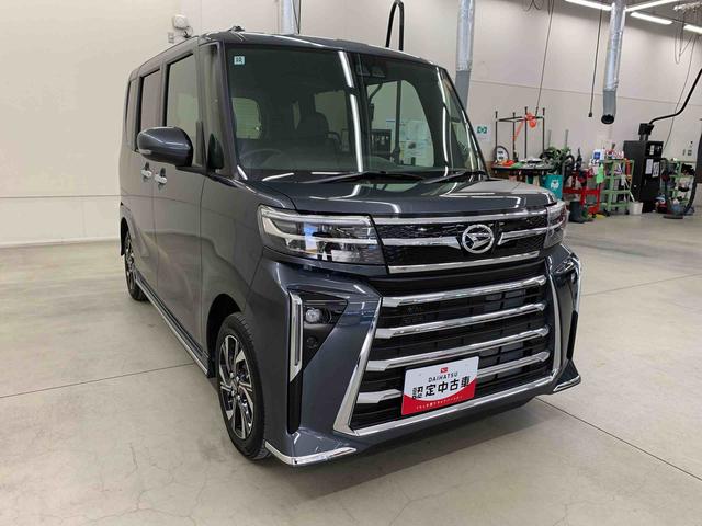 タントカスタムX 2WD両側電動スライドドア・LEDヘッドライト・ナビ・バックカメラ・シートヒーター・スマートアシスト・アイドリングストップ・プッシュボタンスタート・オートライト・オートマチックハイビーム・オートエアコン(群馬県)の中古車