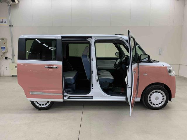 ムーヴキャンバスストライプスＧ　２ＷＤ両側電動スライドドア・ナビ・ドラレコ・ＬＥＤヘッドライト・バックカメラ・シートヒーター・スマートアシスト・アイドリングストップ・プッシュボタンスタート・オートライト・オートマチックハイビーム（群馬県）の中古車